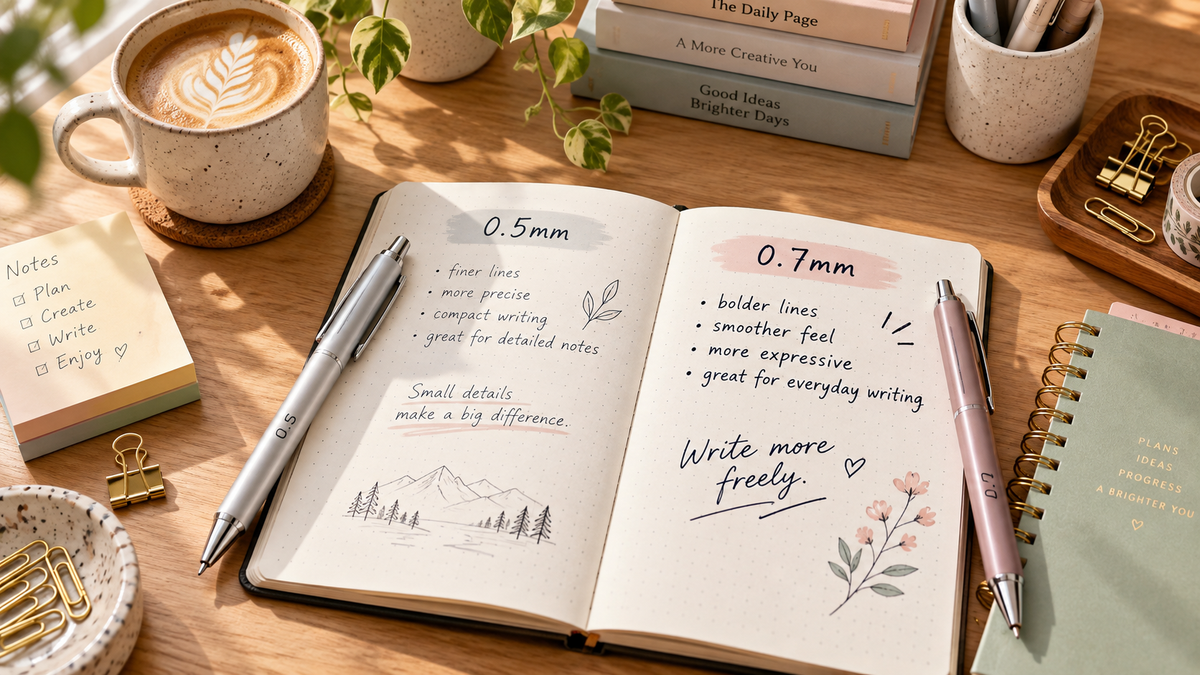 🖊️ 0.5mm vs. 0.7mm Pens: Which Tip Size Is Right for You?