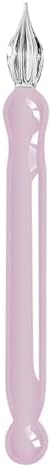 Short Glass Dip Pen Ergonomic Grip Glass Dip Pen for Beginner Artist Writing Sketching Journaling Scrapbooking