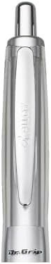 PILOT Dr. Grip Center of Gravity Refillable & Retractable Ballpoint Pen, Medium Point, Charcoal Grip, Black Ink, Single Pen (36180)