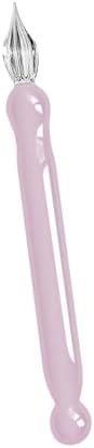 Short Glass Dip Pen Ergonomic Grip Glass Dip Pen for Beginner Artist Writing Sketching Journaling Scrapbooking