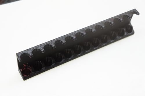 Wall Mount Holder For HAGOROMO Fulltouch Color Chalk, Holds 12, Black