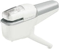 Kokuyo Stapleless Stapler, Harinacs Handheld Staple-Free, Up to 10 Sheets No Staple Binding, Portable Compact Holeless Stapler, Pale White, Japan Import (SLN-MSH110PW)