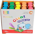 Hagoromo Fulltouch 5-Color Mix Giant Chalk 1Box (15pcs) Red, Yellow, Blue, Green, Orange