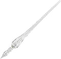 Handmade Glass Dip Pen Crystal Calligraphy Pen Signature Dipped Pen for Artist Women Men Teens,Writing Drawing Decoration Gifts (Transparent)