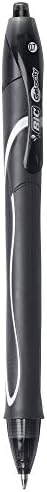 BIC Gel-Ocity Quick Dry Gel Pens, Medium Point Retractable (0.7mm), Black Ink Gel Pen, 12-Count- Pack of 18