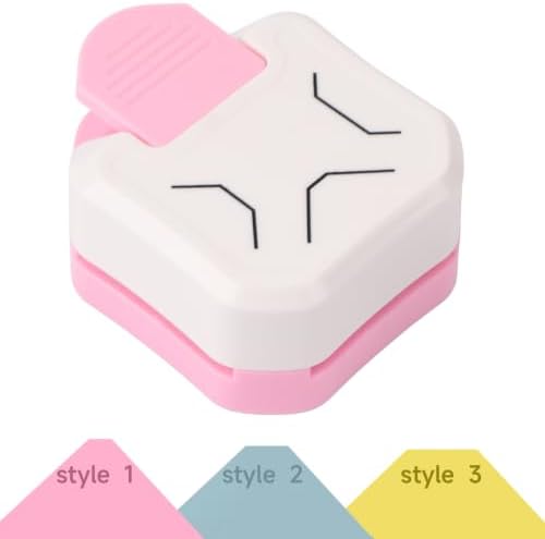 Corner Rounder Punch, Corner Cutter and Paper Punches for Crafting, Rounded Corner Punch for Journaling & Scrapbook Supplies, Card Making, Paper Crafts, Laminate, Cardstock, DIY (Angle Corner)