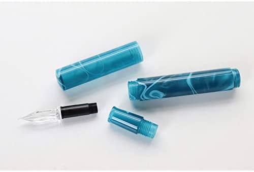 Teranishi Chemical Industry GLAA-PE Guitar Glass Pen with Cap Aurora Peacock Blue