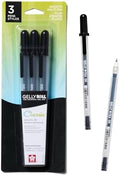 Sakura Gelly Roll Gel Pens, Medium Point, 0.4 mm Line, Black - 3 Pack