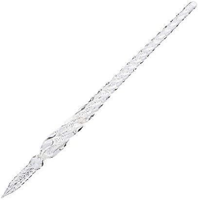 Handmade Glass Dip Pen Crystal Calligraphy Pen Signature Dipped Pen for Artist Women Men Teens,Writing Drawing Decoration Gifts