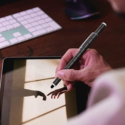 Magnetic Fidget Pen with 13 Rings - Decompression Magnet Pen, Creative Writing Toy, Stress Relief Gift (Black)