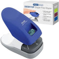 Plus Paper Clinch Desktop Staple-Free Stapler, Blue