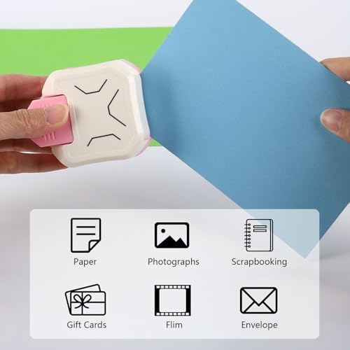 2PCS Paper Corner Rounder Corner Punch 3 in 1 (R4mm+R7mm+R10mm),Corner Cutter for Card Making, Laminate, Cardstock, Scrapbooking and Paper Crafts, Business Cards