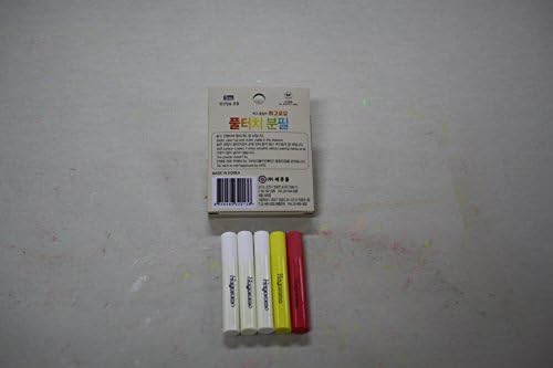 Hagoromo Fulltouch 3-Color Mix Chalk (Small Package) 1Box (5pcs) White, Red, Yellow