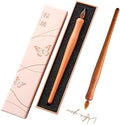 Wooden Handmade Glass Dip Pen Glass Calligraphy Pen for Writing Painting Signing Calligraphy