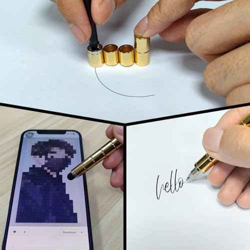 Magnetic Fidget Toy Pen（Golden） for Teens，Stocking Stuffers，Decompression Gift for Teenagers & Kids