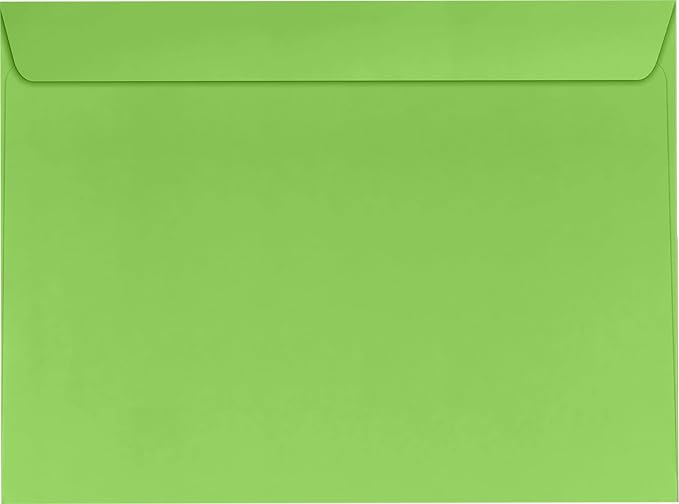 LUXPaper 9 x 12 Booklet Envelopes | Limelight Green | 80lb. Text | 250 Qty by LUXPaper