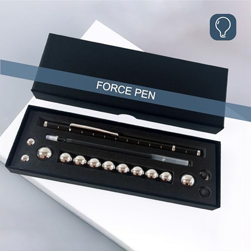 Fidget Pen, Magnetic Pen Magnetic Toy Pen, Multifunctional Deformable Magnet Fidget Toys, Novel Cool Gadget Pen, Valentine Gifts for Kids Easter Basket Stuffers (Black)