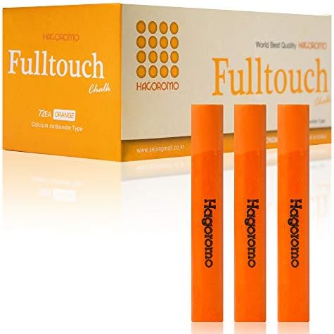 Hagoromo Fulltouch Color Chalk 1 Box [72 Pcs/Orange]
