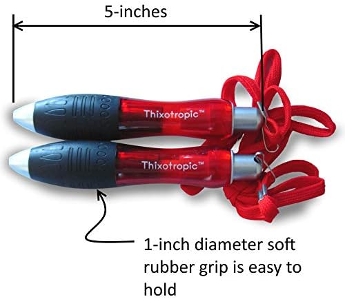 HEAVY Super Big Fat Weighted Pen for Tremors and Parkinson's (Twin Pack) Premium Ink
