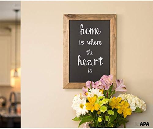 Ilyapa Framed Kitchen Chalkboard Sign, 12x16 Inch - Rustic Brown, Wall