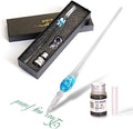 Glass Dip Pen Set,Calligraphy Pen,Crystal Signature Pen for Art, Writing, Signatures -Decoration and Business Gift