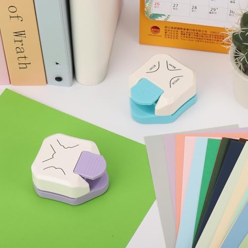 2PCS Paper Corner Rounder, Corner Punch 3 in 1 (R4/R7/R10mm) Corner Cutter for Card Making, Laminate, Cardstock, Scrapbooking and Paper Crafts, Business Cards