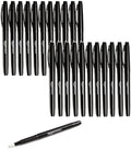 Amazon Basics Felt Tip Marker Pens, Black, Smooth Writing, for Writing, Drawing, Journaling and Note Taking, 24-Pack