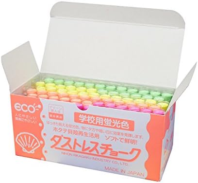 Japan Physics and Chemistry Dasutoresu Fluorescent Chalk Four Colors DCK-72-4...
