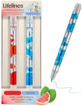 Lifelines Scented Lava Gel Pen Set, 2 Blue & Red Pack, 0.7mm
