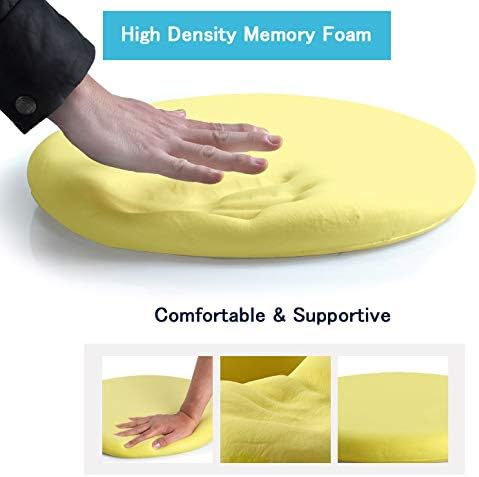 Sigmat Memory Foam Seat Cushion Anti-Slip Soft Round Chair Pad 16 Inch Velvet - Image 6