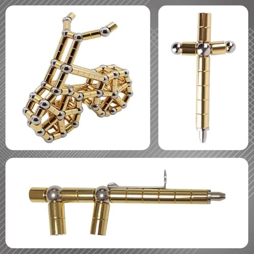 Magnetic Fidget Toy Pen（Golden） for Teens，Stocking Stuffers，Decompression Gift for Teenagers & Kids