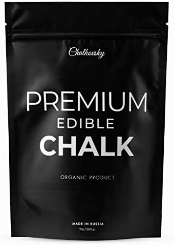 Premium Edible Chalk - Natural Chalk for Eating - Crunchy Belgorod Chalk Chunks - Russian Organic Chalk for Bone Strength - Zero Additives, No Impurities - White 7oz (200g)