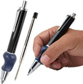 The Pencil Grip Heavyweight Pen, Weighted Ballpoint Pen with Patented Ergonomic Grip for Parkinson's, Essential Tremor, Arthritis and Hand Weakness, Refillable Metal Pen for Adults, Black, TPG-651