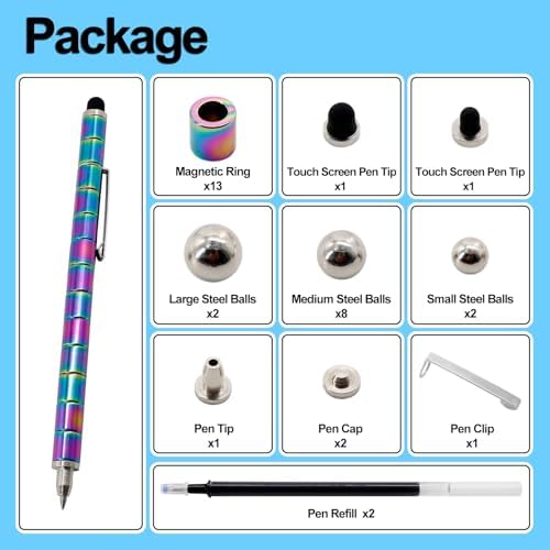 Magnetic Fidget Toy Pen - Christmas gifts for teens，Stocking stuffers，Decompression Gift for Teenagers & Kids