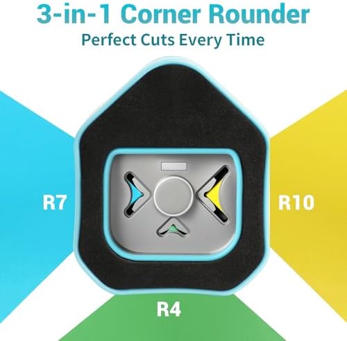 Corner Rounder Punch, Corner Cutter and Paper Punches for Crafting, Rounded Corner Punch for Journaling & Scrapbook Supplies, Card Making, Paper Crafts, Laminate, Cardstock, DIY (Round Corner)