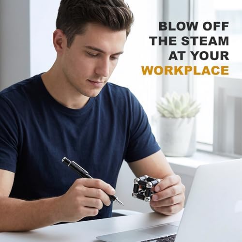 Magentic Fidget Pen for Teen Boys Fathers DaD Gifts, Teacher Appreciation Gift, Birthday Gift For Men Women Him Her Teenage Boys, Cool Gadget Toys For Adults Office Desk Accessories- Black