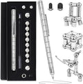 Magnetic Fidget Pen Toys - Multifunctional Writing Novel Pen for Friends, Kids, Boys, Girls, Teens 8 9 10 11 12, Office Teacher Birthday Party Gifts, Stress & Anxiety Relief(Silver)