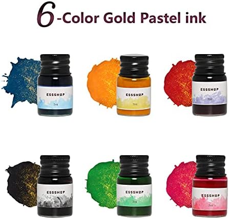 ESSSHOP Glass Pen Calligraphy Set - 3 Purple Crystal Dip Pens Color Ink and Pen Holder Art Supplies Kit for Signatures Beginners Journaling Lettering Drawing Holiday Gift Decoration