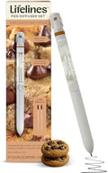 Lifelines Pen Diffuser, Chocolate Chip Cookie, 1mm Black Ballpoint Pen