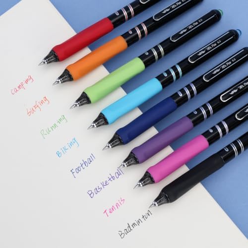 Mr. Pen- Retractable Gel Pens, 8 Pack, 0.5mm Fine Point, Colorful Ink