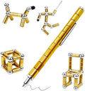 Fidget Toys Adult, Magnetic Fidget Pen, Magnet Pen for Boys, Fun Christmas Easter Basket Stuffers Cool Gifts for Teens(Gold)