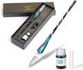 Glass Dip Pen Set,Calligraphy Pen,Crystal Signature Pen for Art, Writing, Signatures -Decoration and Business Gift