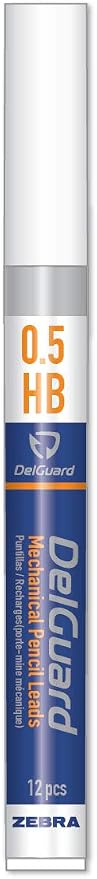 Zebra Pen DelGuard Lead Refills 0.5mm HB, Break-Resistant Graphite - Image 2