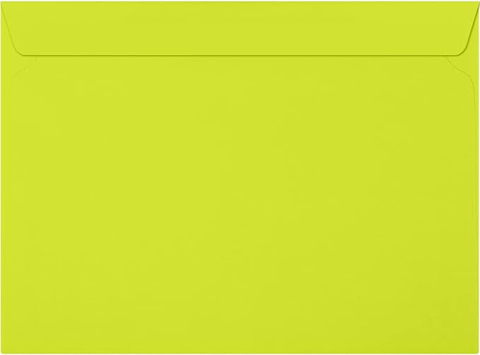 LUXPaper 9 x 12 Booklet Envelopes | Wasabi Green | 80lb. Text | 500 Qty by LUXPaper