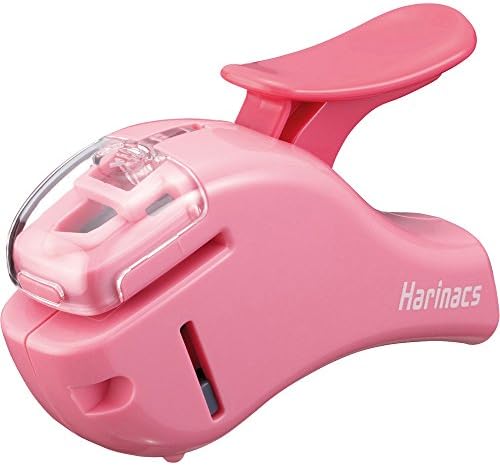 Kokuyo Stapleless Stapler, Harinacs Handheld Staple-Free, Up to 5 Sheets No Staple Binding, Portable Holeless Compact Alpha, Pink, Japan Import (SLN-MSH305P)