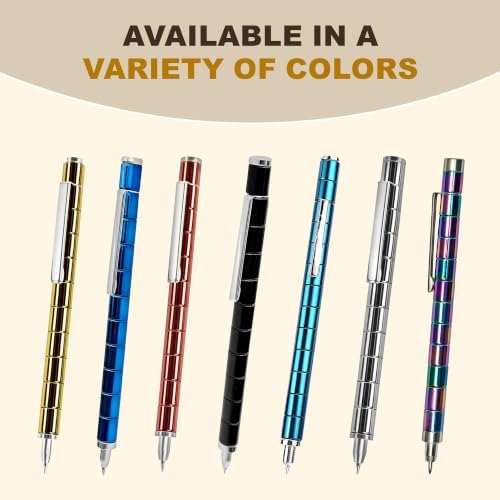 Magnetic Fidget Pen Teen Gifts, Cool Gadget for Men Teacher Appreciation Gifts Graduation Gift for Her Him Stress Relief Toy for 13, 14, 15+ Year Old Boys Girls,Office Desk Accessories- Gold