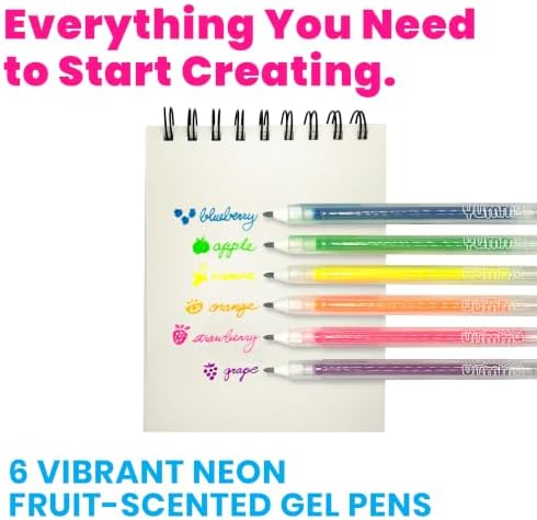 OOLY Yummy Yummy Scented Gel Pens, Neon, Set of 6
