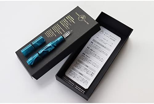 Teranishi Chemical Industry GLAA-PE Guitar Glass Pen with Cap Aurora Peacock Blue