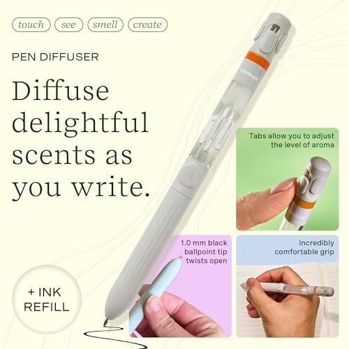 Lifelines Pen Diffuser, Citrus Grove, 1mm Black Ballpoint Pen