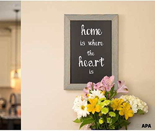 Ilyapa Framed Kitchen Chalkboard Sign, 12x16 Inch - White, Rustic Hanging